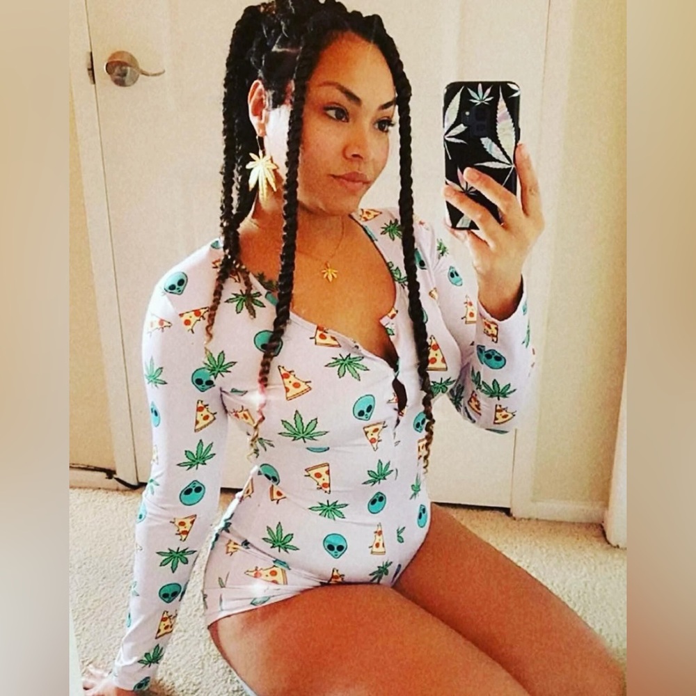 Pizza Alien Onesies Pajamas One Piece